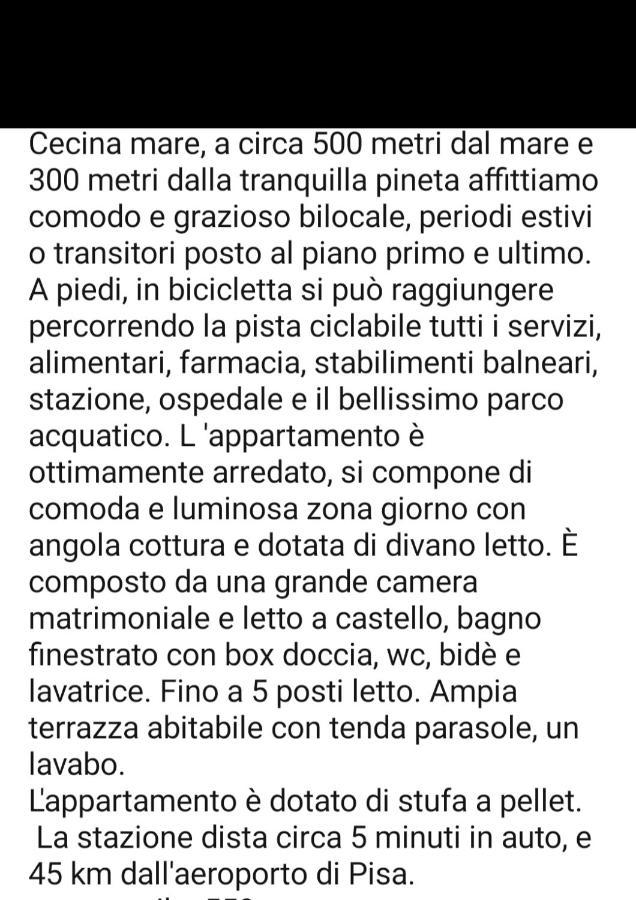 Appartamento Il Bucaniere A Marina Di Cecina Exterior foto